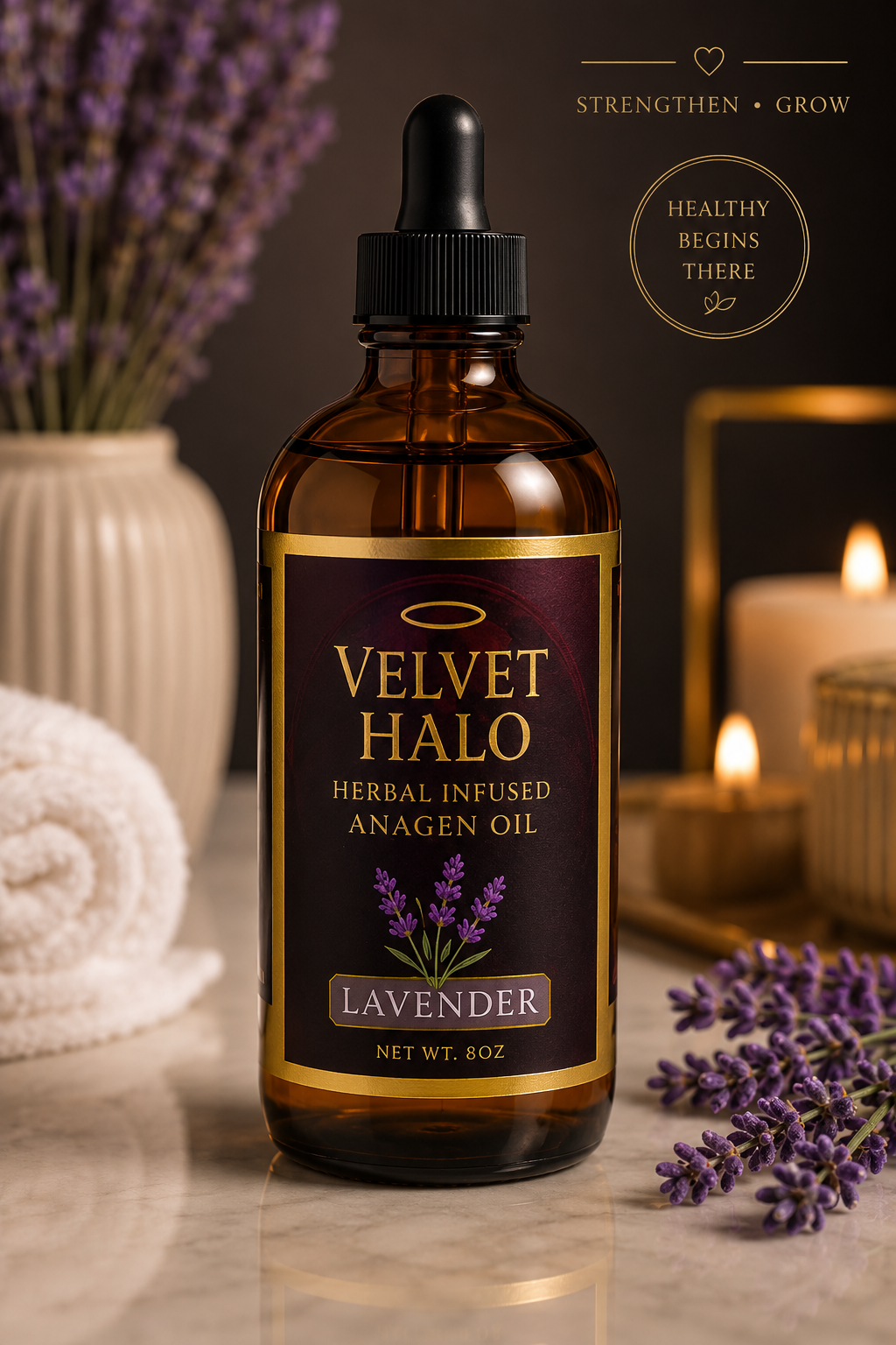 Herbal Infused Anagen Oil -Lavender