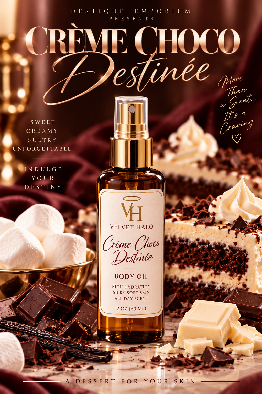 Creme Choco Destinee Velvet Halo Collection