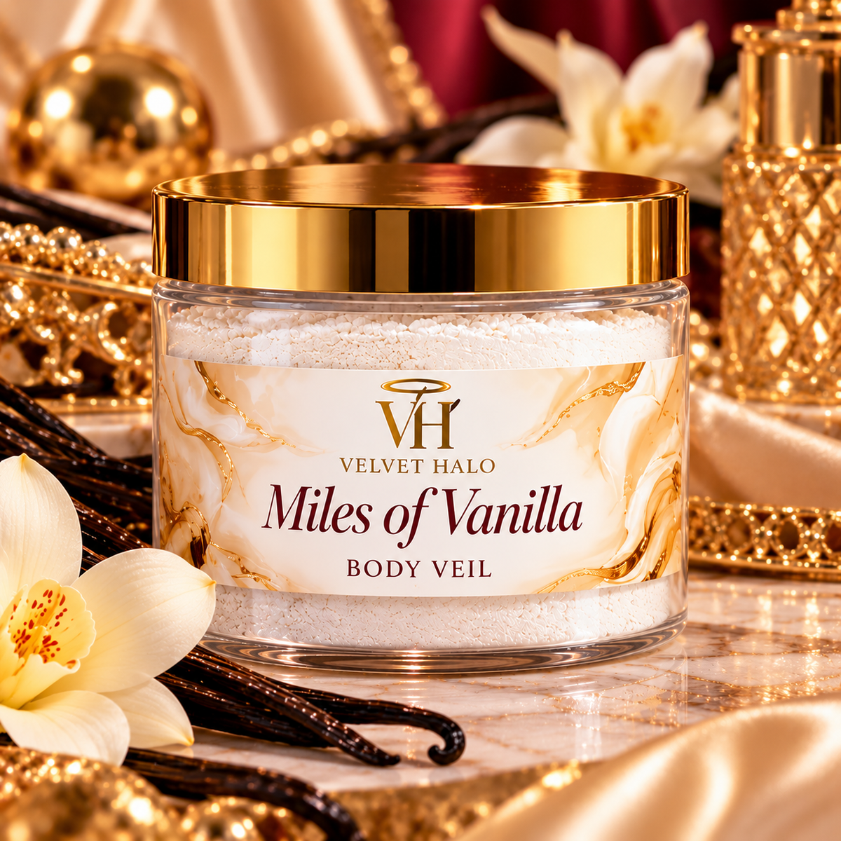 Velvet Halo Body Veils- 4oz Dusting Powder